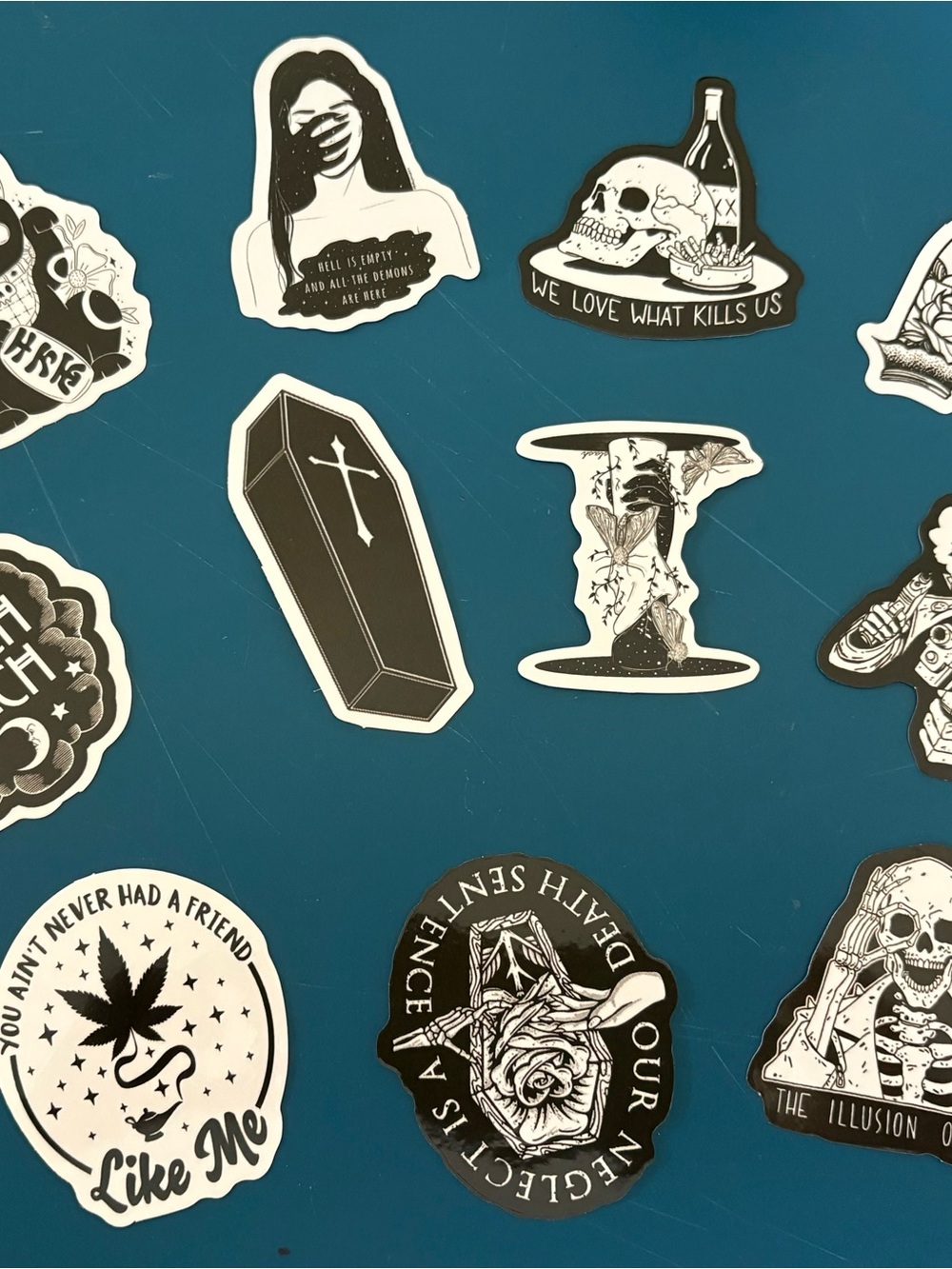 Black Gothic Sticker Collection - Home Accents